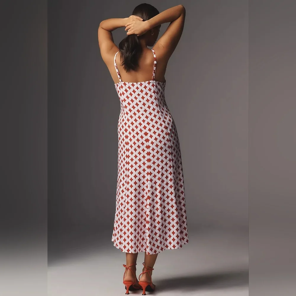 *NWT!* Universal Standard Cooling Cupro Slip Dress In Morningstar Red - Size S - Picture 4 of 9